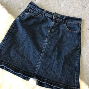 Old navy denim pencil skirt back slit sz.8